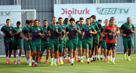 Bursaspor'dan çift antrenman!