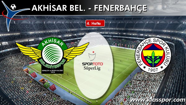 Akhisar Bel. - Fenerbahçe maç kadroları belli oldu...