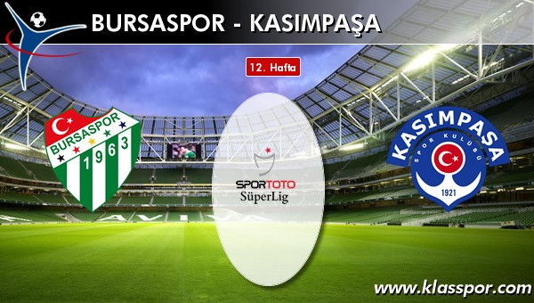 Bursaspor - Kasımpaşa maç kadroları belli oldu...