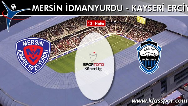 Mersin İdmanyurdu - S.A.İ. K.Erciyesspor maç kadroları belli oldu...