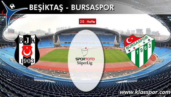 İşte Beşiktaş - Bursaspor maçında ilk 11'ler