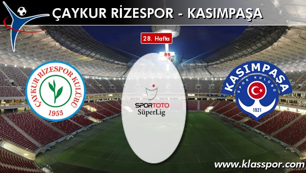 Çaykur Rizespor - Kasımpaşa maç kadroları belli oldu...