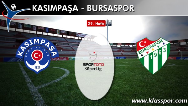 İşte Kasımpaşa - Bursaspor maçında ilk 11'ler