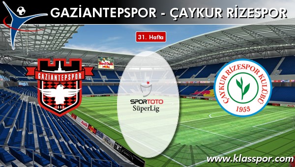 Gaziantepspor - Çaykur Rizespor sahaya hangi kadro ile çıkıyor?