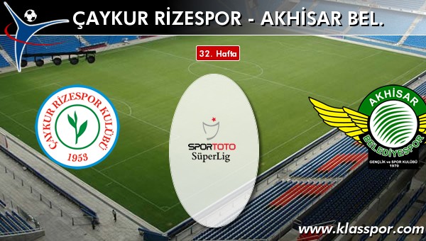 Çaykur Rizespor - Akhisar Bel. maç kadroları belli oldu...