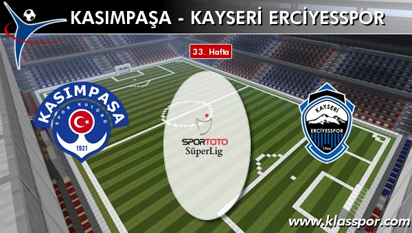 İşte Kasımpaşa - S.A.İ. K.Erciyesspor maçında ilk 11'ler