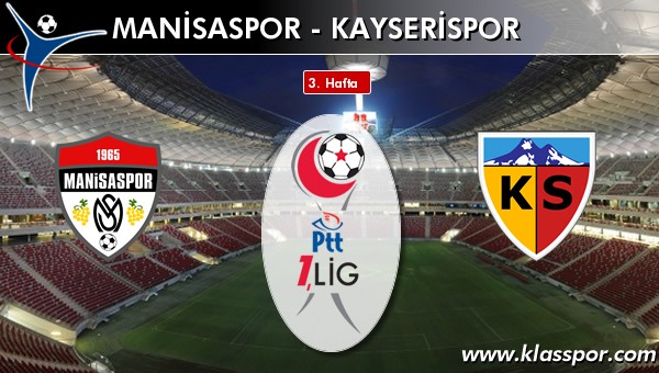 Manisaspor - Kayserispor maç kadroları belli oldu...