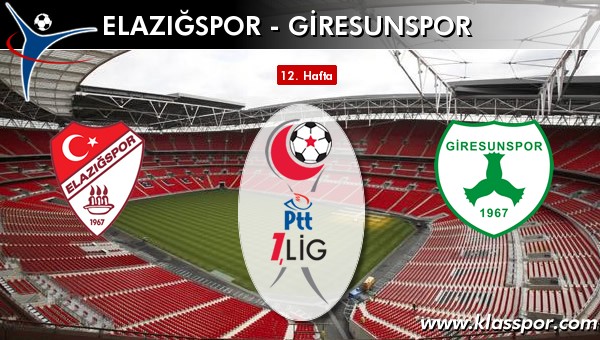 İşte Elazığspor - Giresunspor maçında ilk 11'ler