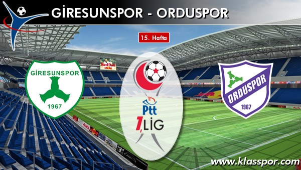 Giresunspor - Orduspor maç kadroları belli oldu...