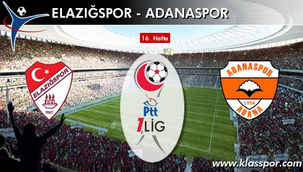 Elazığspor - Adanaspor maç kadroları belli oldu...