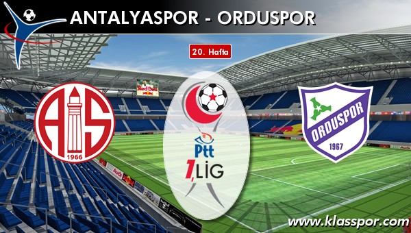 İşte Antalyaspor - Orduspor maçında ilk 11'ler