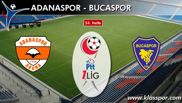 İşte Adanaspor - Bucaspor maçında ilk 11'ler