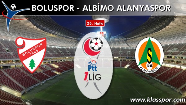 Boluspor - Albimo Alanyaspor maç kadroları belli oldu...