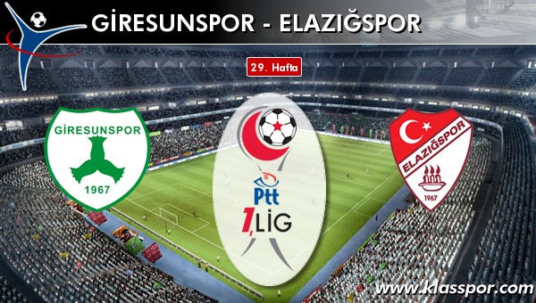 İşte Giresunspor - Elazığspor maçında ilk 11'ler