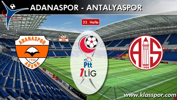 İşte Adanaspor - Antalyaspor maçında ilk 11'ler