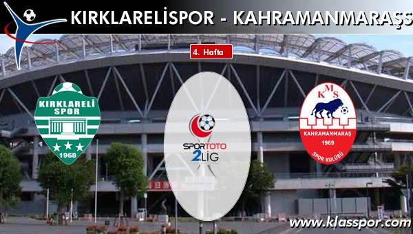 Kırklarelispor 0 - Kahramanmaraşspor 1