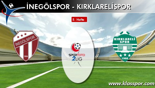 İnegölspor - Kırklarelispor sahaya hangi kadro ile çıkıyor?