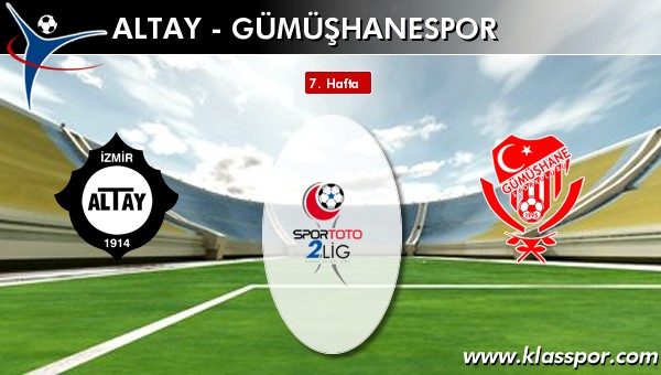 Altay 3 - Gümüşhanespor 0