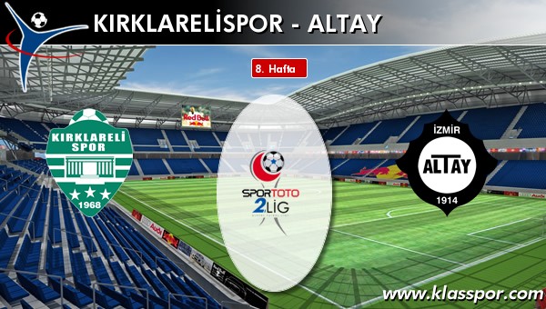 Kırklarelispor 1 - Altay 1