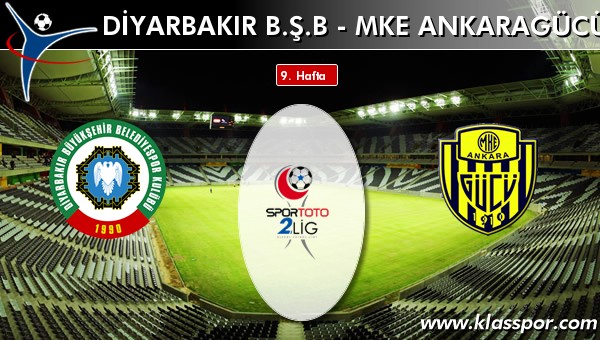 Diyarbakır BŞB - MKE Ankaragücü sahaya hangi kadro ile çıkıyor?