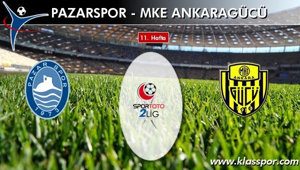 Pazarspor - MKE Ankaragücü maç kadroları belli oldu...