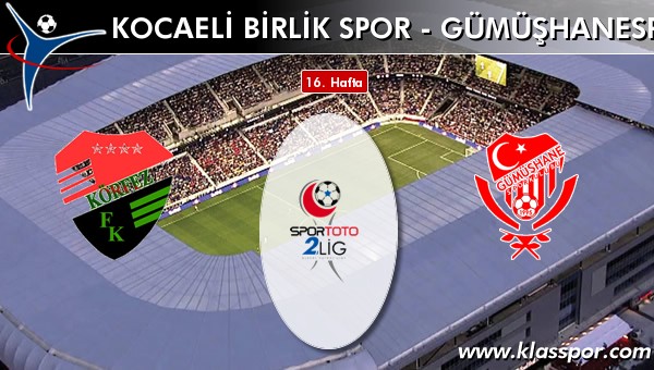 Kocaeli Birlik Spor 1 - Gümüşhanespor 1