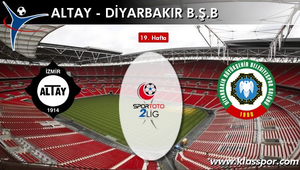 Altay - Diyarbakır BŞB maç kadroları belli oldu...