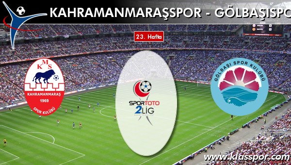 Kahramanmaraşspor - Gölbaşıspor maç kadroları belli oldu...