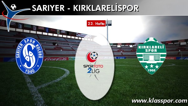 Sarıyer - Kırklarelispor maç kadroları belli oldu...