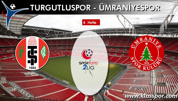 Turgutluspor - Ümraniyespor maç kadroları belli oldu...