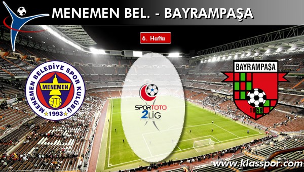 Menemen Bel. 1 - Bayrampaşa 1