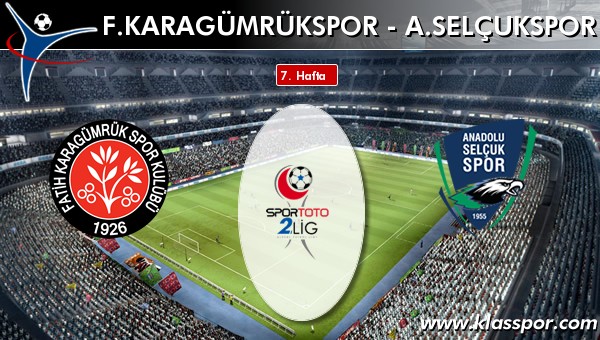 F. Karagümrükspor 1 - A. Selçukspor 0