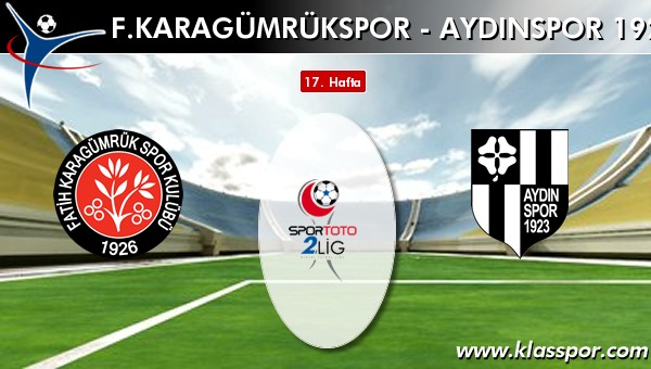 F. Karagümrükspor 2 - Aydınspor 1923 1