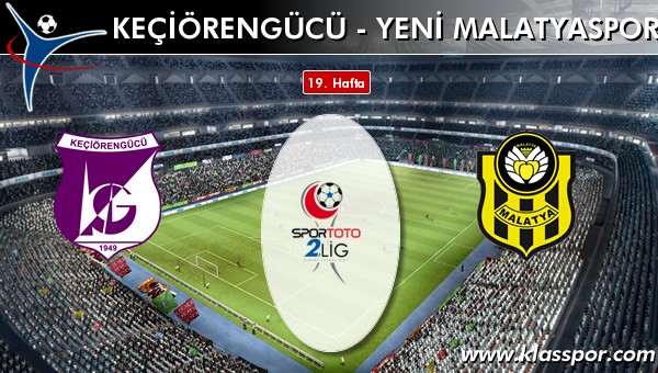 Keçiörengücü - Yeni Malatyaspor sahaya hangi kadro ile çıkıyor?