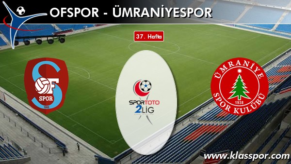 İşte Ofspor - Ümraniyespor maçında ilk 11'ler