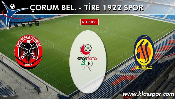 Çorum Bel. 1 - Tire 1922 Spor 1