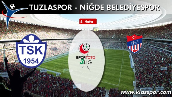 İşte Tuzlaspor - Niğde Belediyespor maçında ilk 11'ler