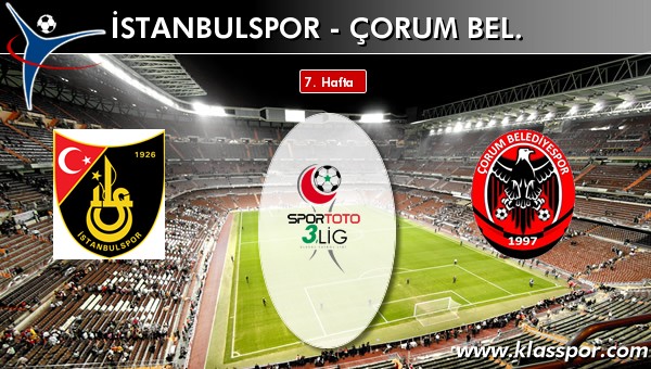 İstanbulspor 1 - Çorum Bel. 1