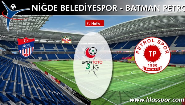 Niğde Belediyespor 1 - Batman Petrol 3