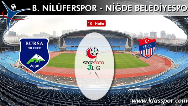 B. Nilüferspor 0 - Niğde Belediyespor 0