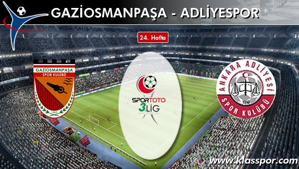 Gaziosmanpaşa - Adliyespor maç kadroları belli oldu...