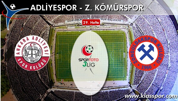 Adliyespor - Z. Kömürspor sahaya hangi kadro ile çıkıyor?