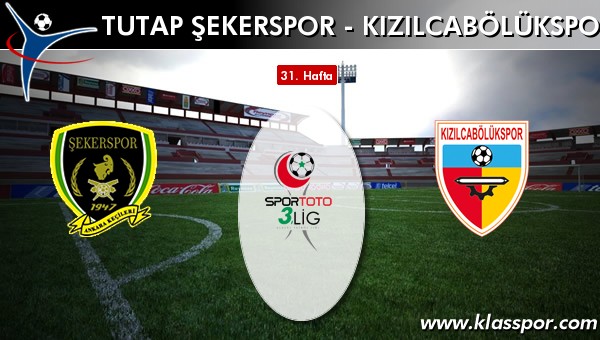 Tutap Şekerspor - Kızılcabölükspor maç kadroları belli oldu...