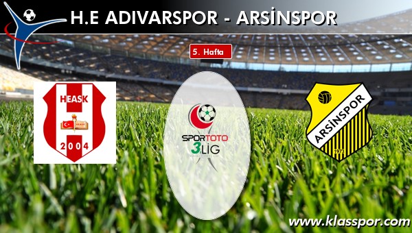 H.E. Adıvarspor 0 - Arsinspor 1