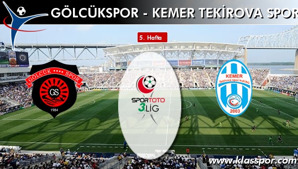 İşte Gölcükspor - Kemer Tekirova Spor maçında ilk 11'ler