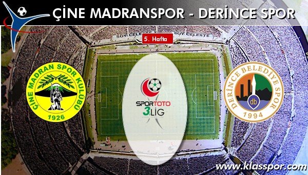 Çine Madranspor - Derince Spor maç kadroları belli oldu...