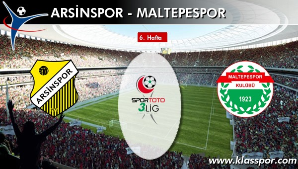 İşte Arsinspor - Maltepespor maçında ilk 11'ler