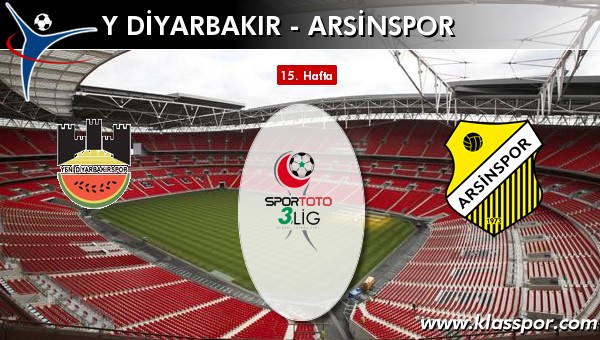 Yeni Diyarbakır - Arsinspor maç kadroları belli oldu...