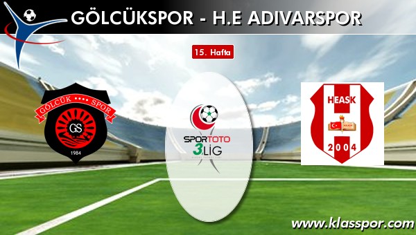 Gölcükspor - H.E. Adıvarspor sahaya hangi kadro ile çıkıyor?