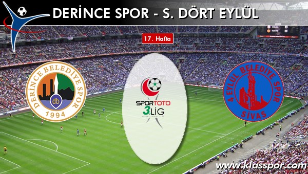 Derince Spor - S. Dört Eylül maç kadroları belli oldu...